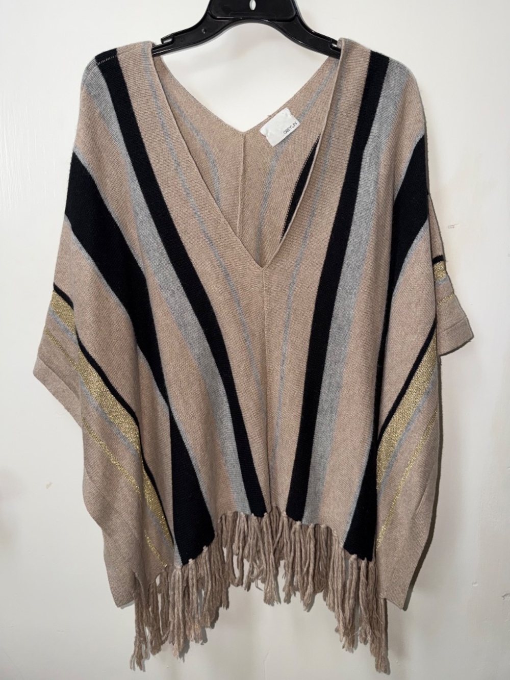 Greylin knit poncho sweater